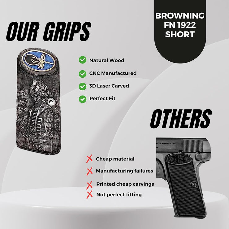 Browning FN 1922 Wood Gun Grips