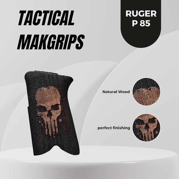 Ruger P85 Gun Grips, Wooden Gun Grips