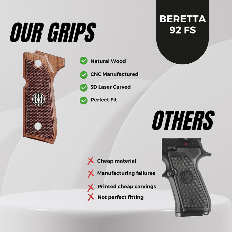 Beretta 92F 92 F 92FS 92 FS 92A1 92 A1 96 98 M9 M9A1 And Girsan Regard MC Silver Metal Grips