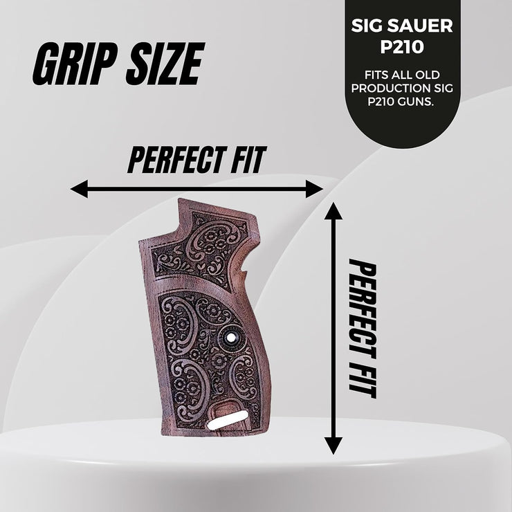 SIG P210 Orthopedic Wood Grips