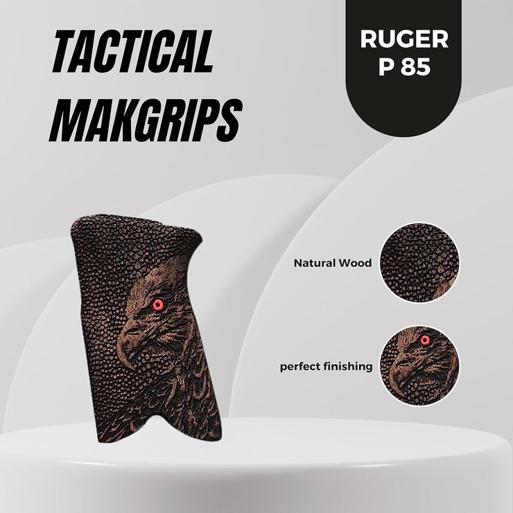 Ruger P85 Gun Grips, Wooden Gun Grips