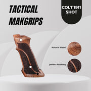 Colt 1911 Grips, 1911 Goverment Gun Walnut Wood grips, Professional Target Gun Grips