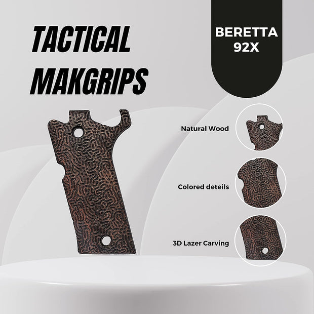 Beretta 92 X Performance Wooden Gun Grips