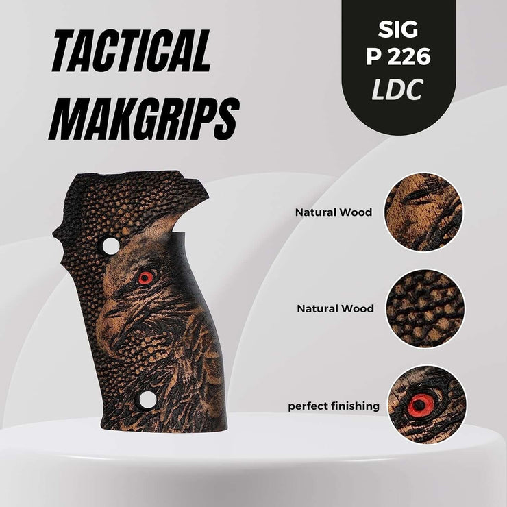 Sig Sauer P226 LDC II and LDC 2 Walnut Wood Grips