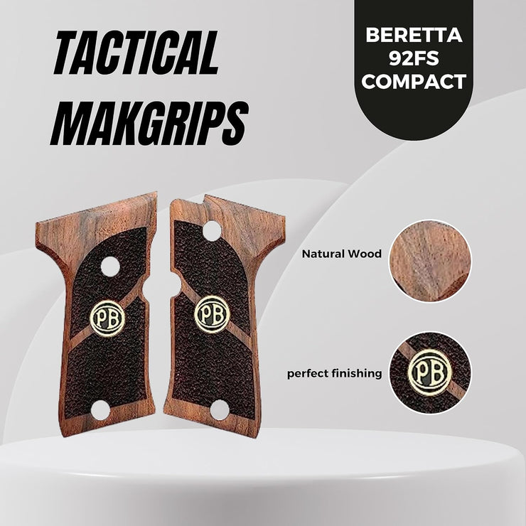 Beretta 92FS Compact Wooden Gun Grips