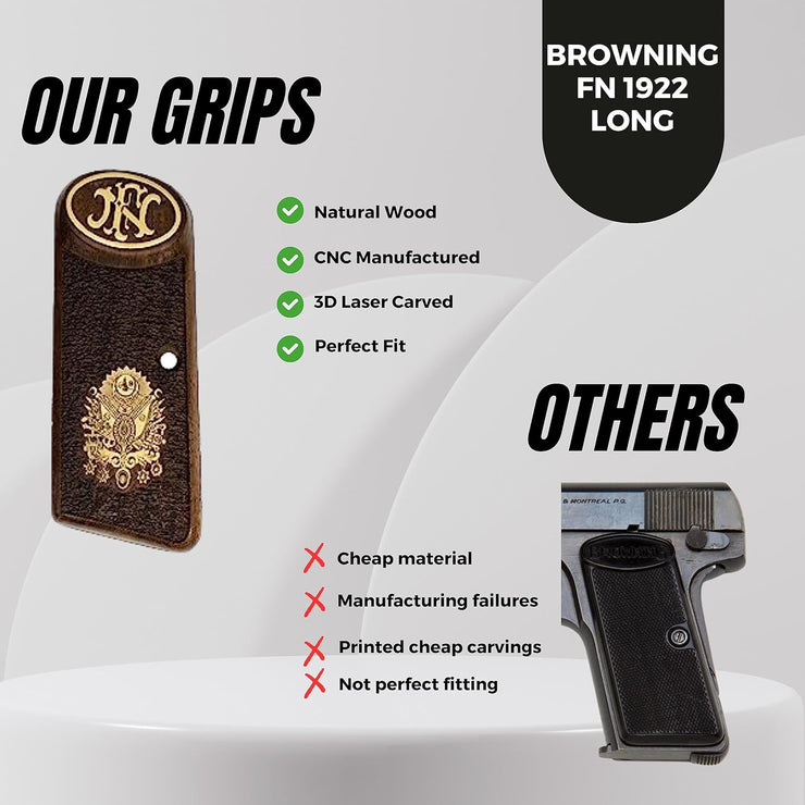 Browning FN 1922 Wood Gun Grips