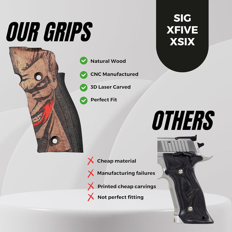 Sig Sauer X Five, X Six Wood Grips T112