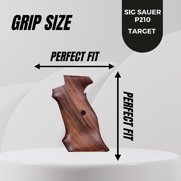 Sig P210 Special Root Wooden Target Grips, Gungrip