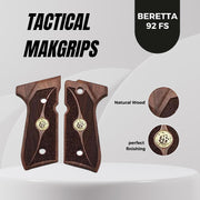 Beretta 92F 92 F 92FS 92 FS 92A1 92 A1 96 98 M9 M9A1 And Girsan Regard MC Gold Metal Grips