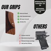 Springfield Armory SA 35,Browning High Power HP, Regent Br-9 Grips