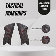 Mauser Luger P08 Gun Grips, Wooden Grips