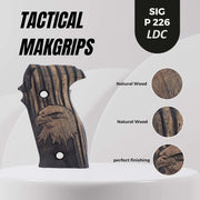 Sig Sauer P226 LDC II and LDC 2 Walnut Wood Grips