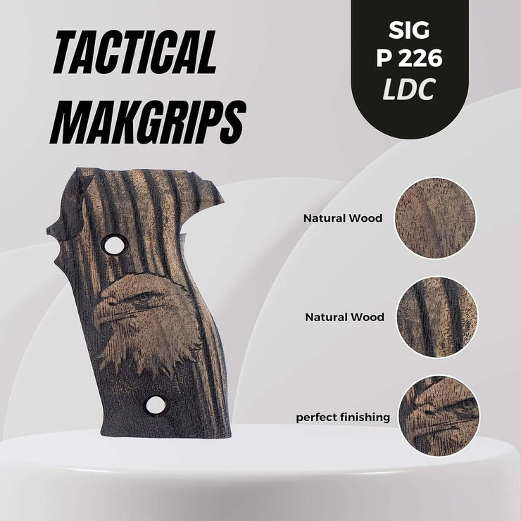 Sig Sauer P226 LDC II and LDC 2 Walnut Wood Grips