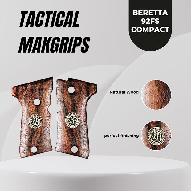 Beretta 92FS Compact Wooden Gun Grips