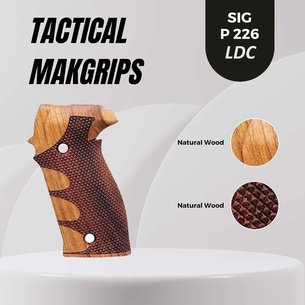 Sig Sauer P226 LDC II and LDC 2 Walnut Wood Grips