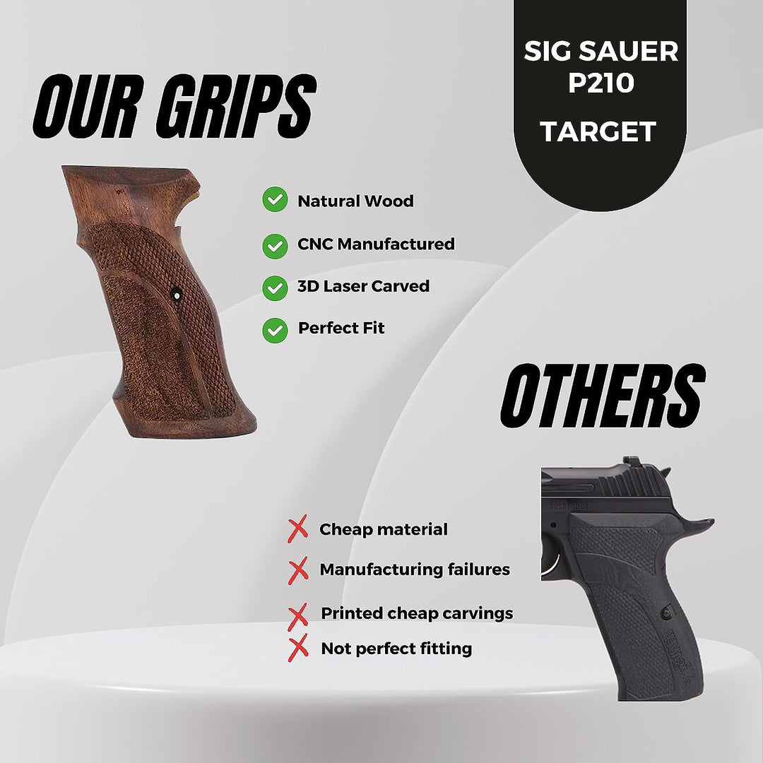 For SIG Brand Gun grips. Wooden Grips, German and Swiss Made
