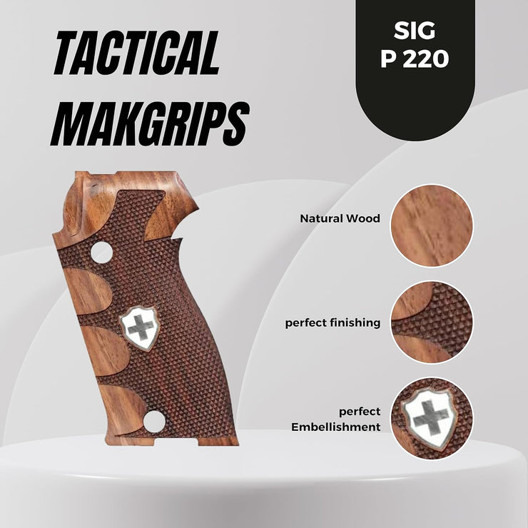 Sig P220 Gold Metal Grips ( Heel Mag Release )