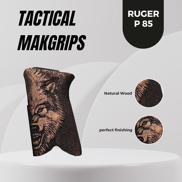 Ruger P85 Gun Grips Wooden Gun Grips