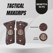 Beretta 92F 92 F 92FS 92 FS 92A1 92 A1 96 98 M9 M9A1 And Girsan Regard MC Gold Metal Grips