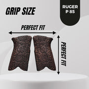 Ruger P85 Gun Grips, Wooden Gun Grips