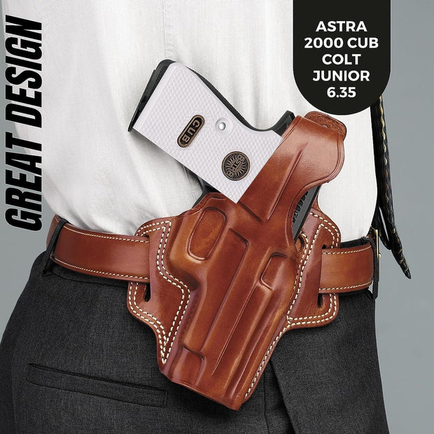 Astra M 2000 Cub Colt Junior .25 Grips, Astra Cub 6.35 Gold Metal Grips