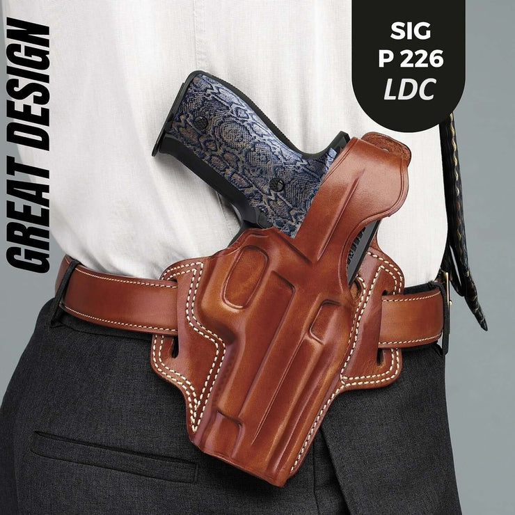 Sig Sauer P226 LDC II and LDC 2 Walnut Wood Grips Snake Laser Gravür