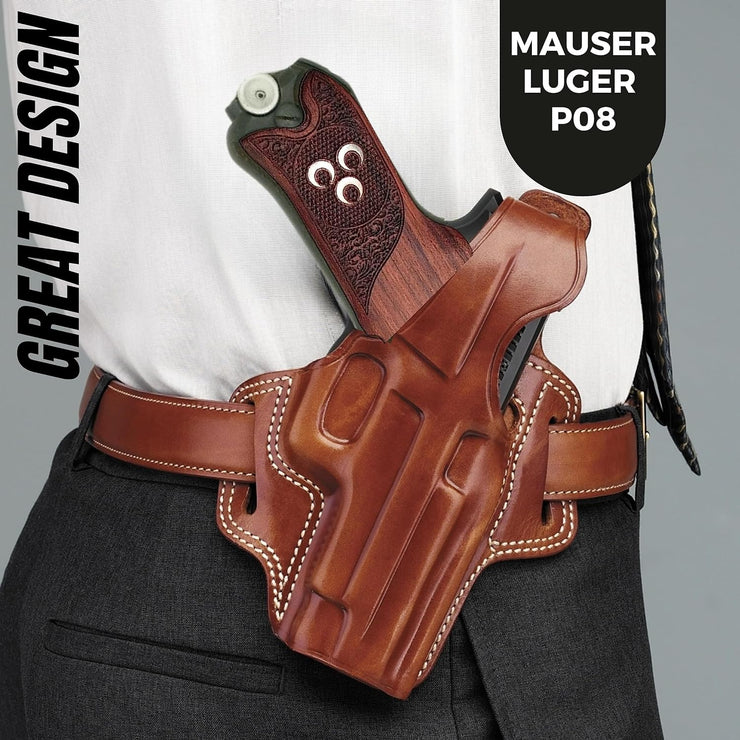 Mauser Luger P08 Gun Grips, Wooden Grips