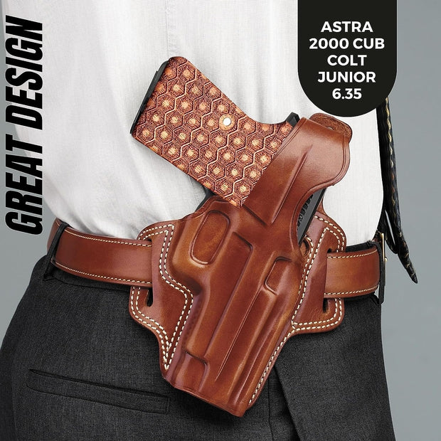 Astra M 2000 Cub Colt Junior .25 Grips, Astra Cub 6.35 Wood Grips