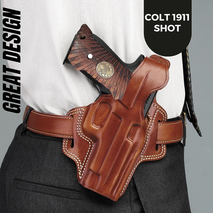 Colt 1911 Professionel Shooting Target Gold Metal Grips
