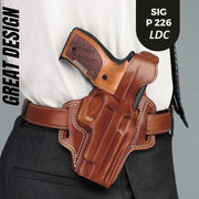 Sig Sauer P226 LDC II and LDC 2 Walnut Wood Grips Silver Metal Logo