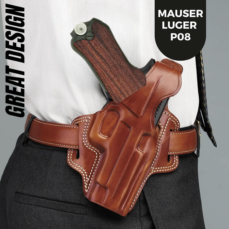 Mauser Luger P08 Gun Grips, Wooden Grips