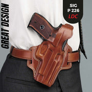 Sig Sauer P226 LDC II and LDC 2 Walnut Wood Grips Silver Metal Logo