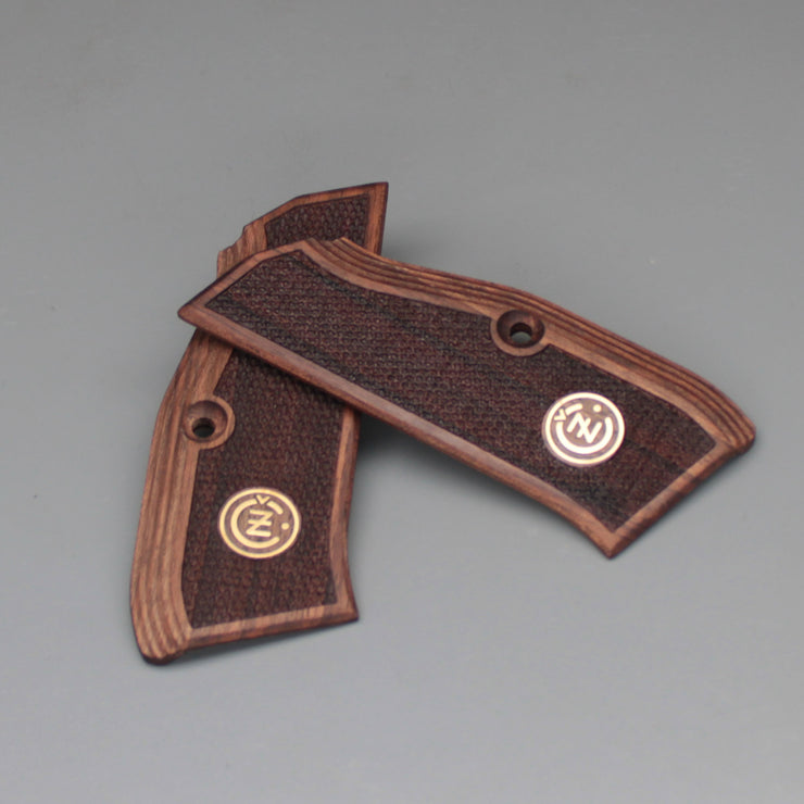 CZ TS 2 Grips, Premium Gun Grips Gold Logo