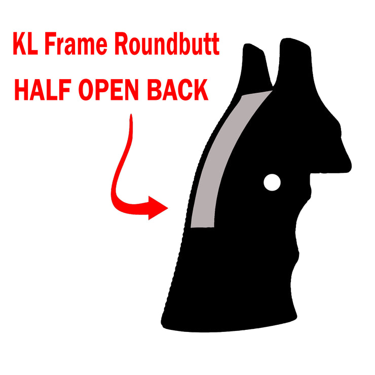 S&W 357 KL Frame Roundbutt Wood Grips