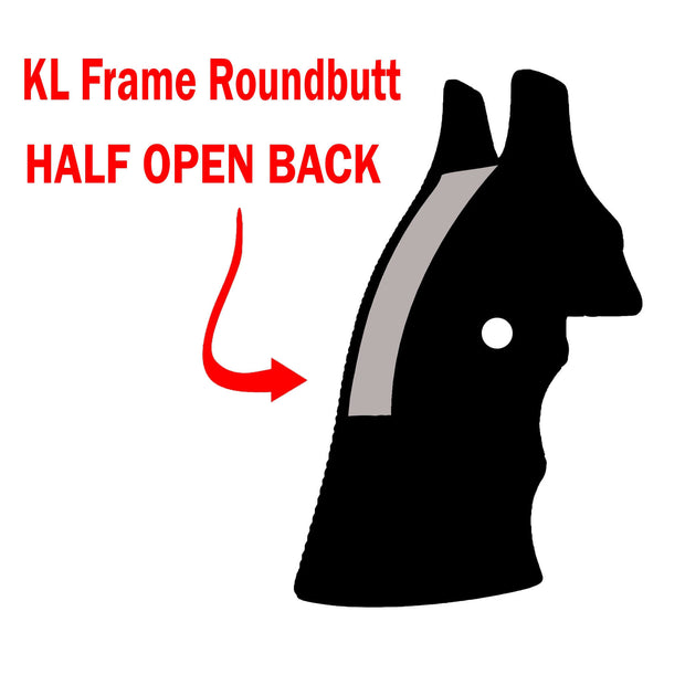 S&W 357 KL Frame Roundbutt Wood Grips