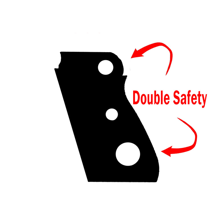 Beretta Mod 70 Double Safety Gold Metal Grips